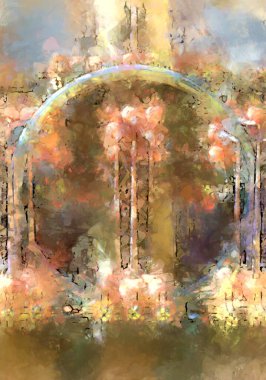 Tuval üzerinde etkileyici fırçalanmış resim. Soyut doku. 2D çizim. Geniş fırça darbeleri. Modern dijital sanat. Çağdaş fırça. Modern ifade. Popüler biçim boyanmış resim.