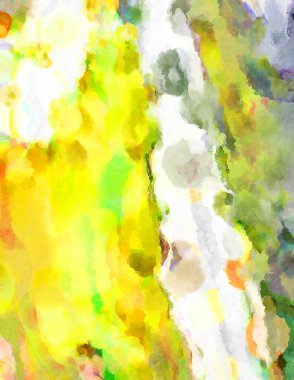 Modern fırça darbeleri. Poster, duvar sanatı, afiş, kart, kitap kapağı veya ambalaj için rahatlatıcı kompozisyonun yumuşak renkli çizimi. Pastel renklerle suluboya.