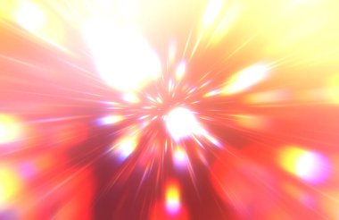 Parlak, canlı ve renkli duvar kağıtları. Parlayan parçacıkları ve çizgileri olan ışık patlaması yıldızı. Güzel soyut ışın arkaplanı.