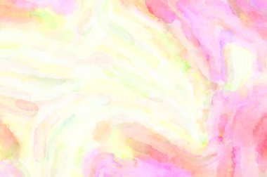 Modern fırça darbeleri. Poster, duvar sanatı, afiş, kart, kitap kapağı veya ambalaj için rahatlatıcı kompozisyonun yumuşak renkli çizimi. Pastel renklerle suluboya.