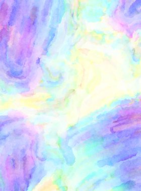 Modern fırça darbeleri. Poster, duvar sanatı, afiş, kart, kitap kapağı veya ambalaj için rahatlatıcı kompozisyonun yumuşak renkli çizimi. Pastel renklerle suluboya.