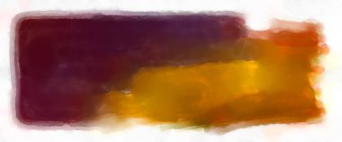 Soyut renkli suluboya çerçeve beyaz arkaplanda izole edildi. Dijital resim. Tasarım veya metnin için fırça şablonu.