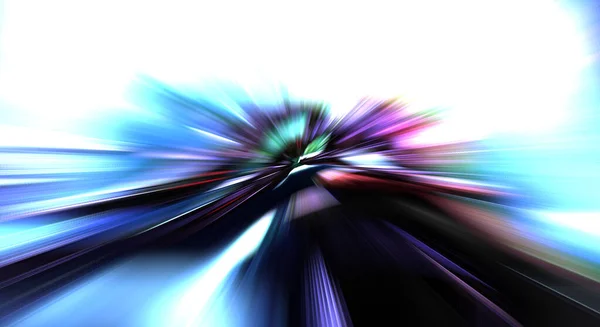 Fast High Speed Blur Zoom Background Light Technology Abstract Wallpaper — Stock Photo, Image