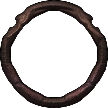 Üç boyutlu metalik illüstrasyon. Beyaz arka planda izole edilmiş fantezi çerçevesi. Davetiyeler, posterler, menü, hatıra defteri ve sunum için mükemmel. Metnin için şablon.