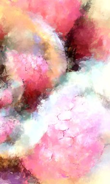 Tuval üzerinde etkileyici fırçalanmış resim. Soyut doku. 2D çizim. Geniş fırça darbeleri. Modern dijital sanat. Çağdaş fırça. Modern ifade. Popüler biçim boyanmış resim.