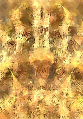 Tuval üzerinde etkileyici fırçalanmış resim. Soyut doku. 2D çizim. Geniş fırça darbeleri. Modern dijital sanat. Çağdaş fırça. Modern ifade. Popüler biçim boyanmış resim.