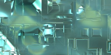 Parlak saten kaplama yüzey teknolojisi 3 boyutlu desen. Lüks yansımalı metal panel dokusu. Arkaplan, duvar kağıdı, uzay gemisi gövdesi için cilalanmış geometrik metal yansıtıcı fütüristik malzeme.