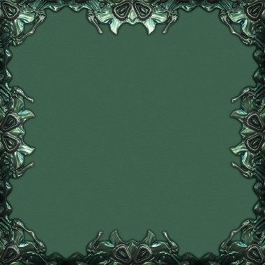 Çerçeve kağıdı. Kart, davetiye ya da albüm olarak harika bir kullanım. Fantezi 3D çizim arka planı. Zarif duvar kâğıdı. Metnin için şablon.