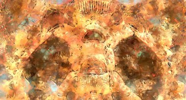 Tuval üzerinde etkileyici fırçalanmış resim. Soyut doku. 2D çizim. Geniş fırça darbeleri. Modern dijital sanat. Çağdaş fırça. Modern ifade. Popüler biçim boyanmış resim.