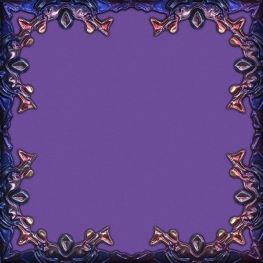 Çerçeve kağıdı. Kart, davetiye ya da albüm olarak harika bir kullanım. Fantezi 3D çizim arka planı. Zarif duvar kâğıdı. Metnin için şablon.