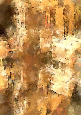 Tuval üzerinde etkileyici fırçalanmış resim. Soyut doku. 2D çizim. Geniş fırça darbeleri. Modern dijital sanat. Çağdaş fırça. Modern ifade. Popüler biçim boyanmış resim.