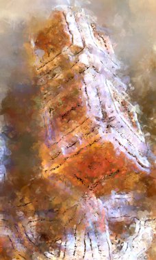 Tuval üzerinde etkileyici fırçalanmış resim. Soyut doku. 2D çizim. Geniş fırça darbeleri. Modern dijital sanat. Çağdaş fırça. Modern ifade. Popüler biçim boyanmış resim.