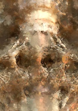 Tuval üzerinde etkileyici fırçalanmış resim. Soyut doku. 2D çizim. Geniş fırça darbeleri. Modern dijital sanat. Çağdaş fırça. Modern ifade. Popüler biçim boyanmış resim.