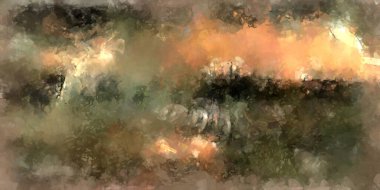 Tuval üzerinde etkileyici fırçalanmış resim. Soyut doku. 2D çizim. Geniş fırça darbeleri. Modern dijital sanat. Çağdaş fırça. Modern ifade. Popüler biçim boyanmış resim.