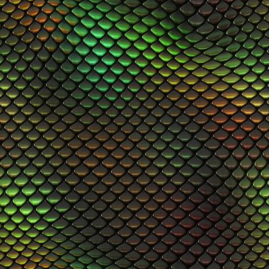 Kusursuz bir fantezi modeli. Sürüngen dokusu. Renkli ve canlı fayanslar. Egzotik fayanslı yüzey. Doğa baskısı.