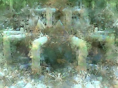 Tuval üzerinde etkileyici fırçalanmış resim. Soyut doku. 2D çizim. Geniş fırça darbeleri. Modern dijital sanat. Çağdaş fırça. Modern ifade. Popüler biçim boyanmış resim.