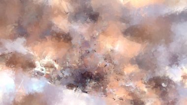 Tuval üzerinde etkileyici fırçalanmış resim. Soyut doku. 2D çizim. Geniş fırça darbeleri. Modern dijital sanat. Çağdaş fırça. Modern ifade. Popüler biçim boyanmış resim.