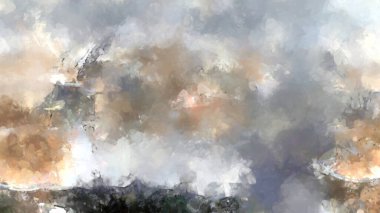 Tuval üzerinde etkileyici fırçalanmış resim. Soyut doku. 2D çizim. Geniş fırça darbeleri. Modern dijital sanat. Çağdaş fırça. Modern ifade. Popüler biçim boyanmış resim.