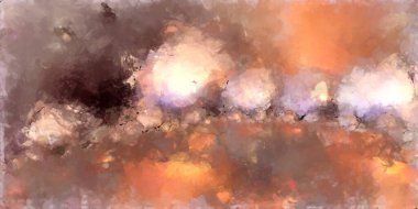 Tuval üzerinde etkileyici fırçalanmış resim. Soyut doku. 2D çizim. Geniş fırça darbeleri. Modern dijital sanat. Çağdaş fırça. Modern ifade. Popüler biçim boyanmış resim.