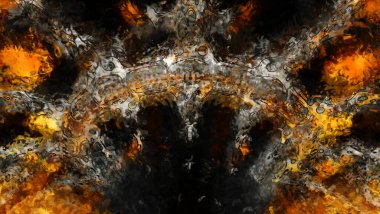 Tuval üzerinde etkileyici fırçalanmış resim. Soyut doku. 2D çizim. Geniş fırça darbeleri. Modern dijital sanat. Çağdaş fırça. Modern ifade. Popüler biçim boyanmış resim.