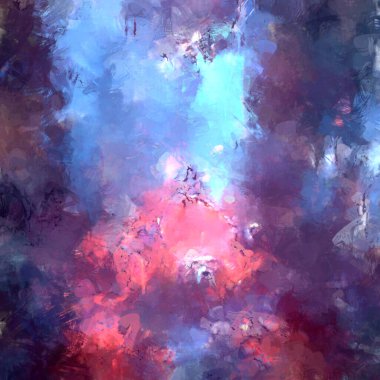 Tuval üzerinde etkileyici fırçalanmış resim. Soyut doku. 2D çizim. Geniş fırça darbeleri. Modern dijital sanat. Çağdaş fırça. Modern ifade. Popüler biçim boyanmış resim.