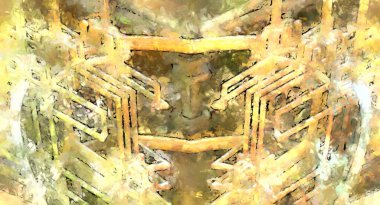 Tuval üzerinde etkileyici fırçalanmış resim. Soyut doku. 2D çizim. Geniş fırça darbeleri. Modern dijital sanat. Çağdaş fırça. Modern ifade. Popüler biçim boyanmış resim.