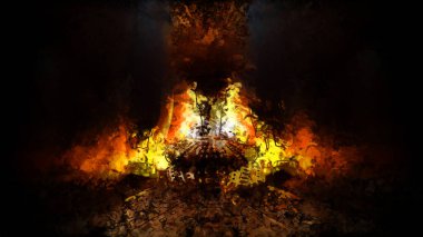 Tuval üzerinde etkileyici fırçalanmış resim. Soyut doku. 2D çizim. Geniş fırça darbeleri. Modern dijital sanat. Çağdaş fırça. Modern ifade. Popüler biçim boyanmış resim.