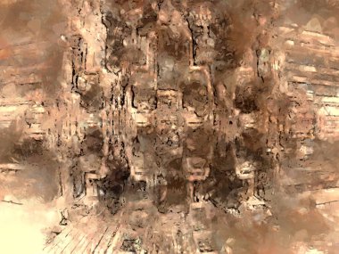 Tuval üzerinde etkileyici fırçalanmış resim. Soyut doku. 2D çizim. Geniş fırça darbeleri. Modern dijital sanat. Çağdaş fırça. Modern ifade. Popüler biçim boyanmış resim.