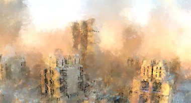 Tuval üzerinde etkileyici fırçalanmış resim. Soyut doku. 2D çizim. Geniş fırça darbeleri. Modern dijital sanat. Çağdaş fırça. Modern ifade. Popüler biçim boyanmış resim.