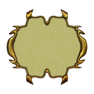 Çerçeve kağıdı. Kart, davetiye ya da albüm olarak harika bir kullanım. Fantezi 3D çizim arka planı. Zarif duvar kâğıdı. Metnin için şablon.