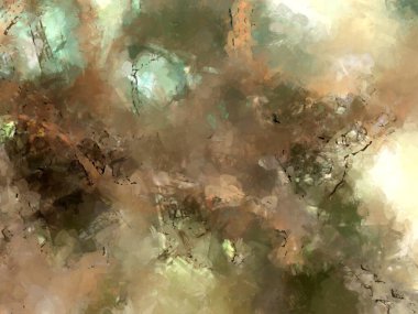 Tuval üzerinde etkileyici fırçalanmış resim. Soyut doku. 2D çizim. Geniş fırça darbeleri. Modern dijital sanat. Çağdaş fırça. Modern ifade. Popüler biçim boyanmış resim.
