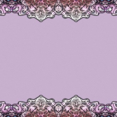 Çerçeve kağıdı. Kart, davetiye ya da albüm olarak harika bir kullanım. Fantezi 3D çizim arka planı. Zarif duvar kâğıdı. Metnin için şablon.