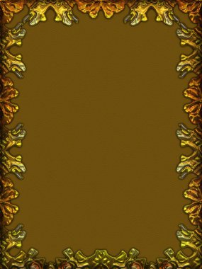 Çerçeve kağıdı. Kart, davetiye ya da albüm olarak harika bir kullanım. Fantezi 3D çizim arka planı. Zarif duvar kâğıdı. Metnin için şablon.