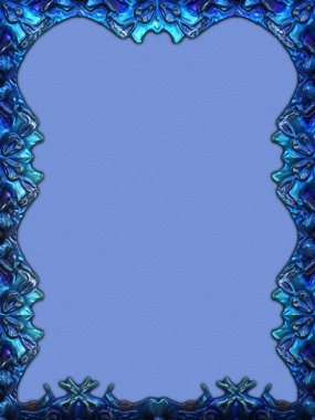 Çerçeve kağıdı. Kart, davetiye ya da albüm olarak harika bir kullanım. Fantezi 3D çizim arka planı. Zarif duvar kâğıdı. Metnin için şablon.