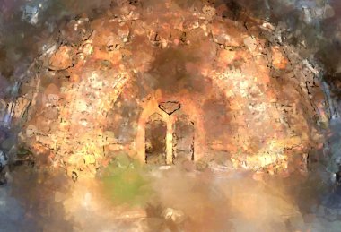 Tuval üzerinde etkileyici fırçalanmış resim. Soyut doku. 2D çizim. Geniş fırça darbeleri. Modern dijital sanat. Çağdaş fırça. Modern ifade. Popüler biçim boyanmış resim.