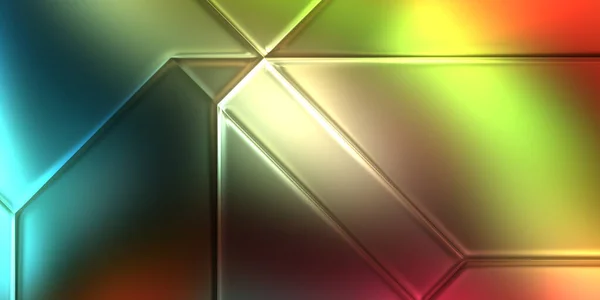 Metalen Panelen Textuur Kleurrijke Glanzende Abstracte Achtergrond Geometrische Technologische Heldere — Stockfoto