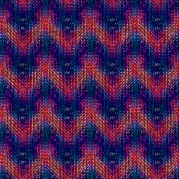 Seamless Colorful Knitted Fabric Texture Knit Pattern Background — Stock Photo, Image