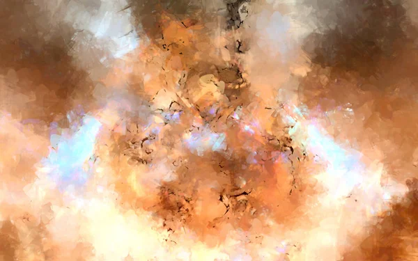 Tuval üzerinde etkileyici fırçalanmış resim. Soyut doku. 2D çizim. Geniş fırça darbeleri. Modern dijital sanat. Çağdaş fırça. Modern ifade. Popüler biçim boyanmış resim.