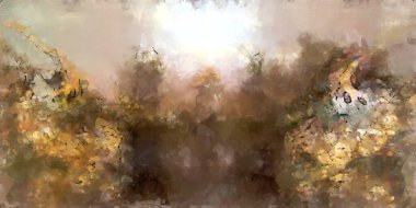 Tuval üzerinde etkileyici fırçalanmış resim. Soyut doku. 2D çizim. Geniş fırça darbeleri. Modern dijital sanat. Çağdaş fırça. Modern ifade. Popüler biçim boyanmış resim.