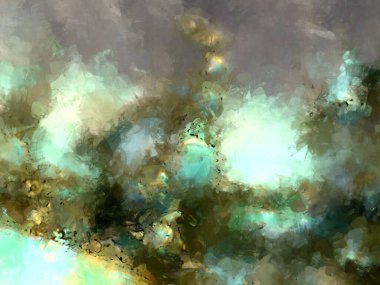 Tuval üzerinde etkileyici fırçalanmış resim. Soyut doku. 2D çizim. Geniş fırça darbeleri. Modern dijital sanat. Çağdaş fırça. Modern ifade. Popüler biçim boyanmış resim.