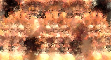 Tuval üzerinde etkileyici fırçalanmış resim. Soyut doku. 2D çizim. Geniş fırça darbeleri. Modern dijital sanat. Çağdaş fırça. Modern ifade. Popüler biçim boyanmış resim.