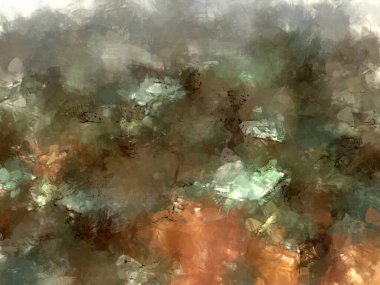 Tuval üzerinde etkileyici fırçalanmış resim. Soyut doku. 2D çizim. Geniş fırça darbeleri. Modern dijital sanat. Çağdaş fırça. Modern ifade. Popüler biçim boyanmış resim.