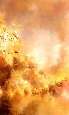 Tuval üzerinde etkileyici fırçalanmış resim. Soyut doku. 2D çizim. Geniş fırça darbeleri. Modern dijital sanat. Çağdaş fırça. Modern ifade. Popüler biçim boyanmış resim.