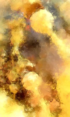 Tuval üzerinde etkileyici fırçalanmış resim. Soyut doku. 2D çizim. Geniş fırça darbeleri. Modern dijital sanat. Çağdaş fırça. Modern ifade. Popüler biçim boyanmış resim.