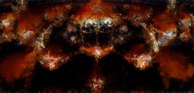 Tuval üzerinde etkileyici fırçalanmış resim. Soyut doku. 2D çizim. Geniş fırça darbeleri. Modern dijital sanat. Çağdaş fırça. Modern ifade. Popüler biçim boyanmış resim.