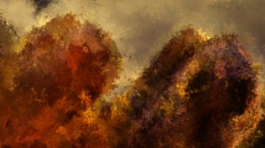 Tuval üzerinde etkileyici fırçalanmış resim. Soyut doku. 2D çizim. Geniş fırça darbeleri. Modern dijital sanat. Çağdaş fırça. Modern ifade. Popüler biçim boyanmış resim.