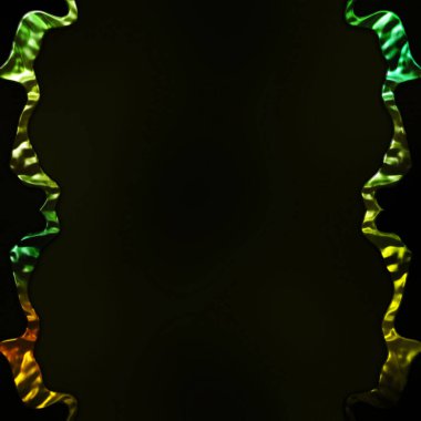 Çerçeve kağıdı. Kart, davetiye ya da albüm olarak harika bir kullanım. Fantezi 3D çizim arka planı. Zarif duvar kâğıdı. Metnin için şablon.