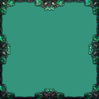 Çerçeve kağıdı. Kart, davetiye ya da albüm olarak harika bir kullanım. Fantezi 3D çizim arka planı. Zarif duvar kâğıdı. Metnin için şablon.