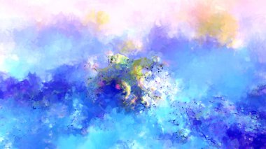 Tuval üzerinde etkileyici fırçalanmış resim. Soyut doku. 2D çizim. Geniş fırça darbeleri. Modern dijital sanat. Çağdaş fırça. Modern ifade. Popüler biçim boyanmış resim.