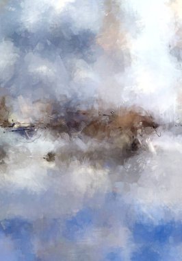 Tuval üzerinde etkileyici fırçalanmış resim. Soyut doku. 2D çizim. Geniş fırça darbeleri. Modern dijital sanat. Çağdaş fırça. Modern ifade. Popüler biçim boyanmış resim.